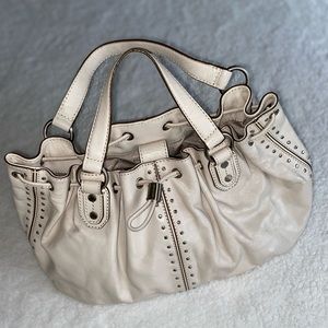 Leather MK Studded Bag